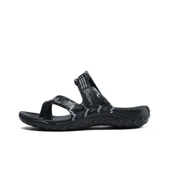 Skechers Slip Resistant Abrasion Resistant Slide Slippers Women's Black
