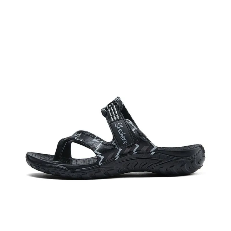 Skechers Slip Resistant Abrasion Resistant Slide Slippers Women's Black-0
