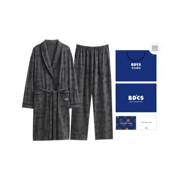 Peninsula City Pajama Set Men's Elegant Gray