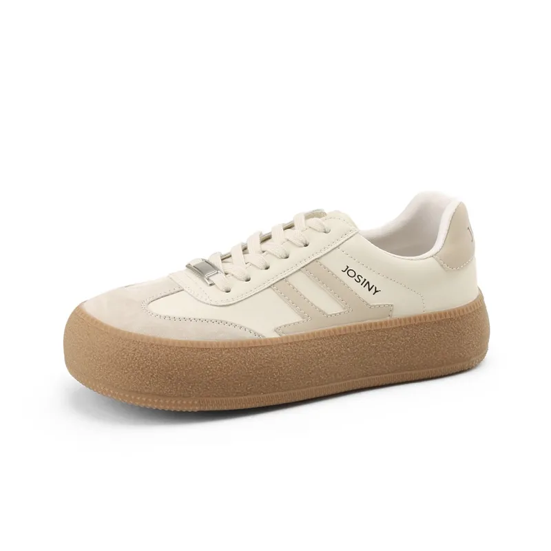 JOSINY Cushioned Wear Resistant Lightweight Breathable Low Top Casual Sports Skateboard Shoes Khaki/Black-13