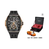 Black Case Black Dial Black Rubber Strap-Model Car Box (Random Model Car)