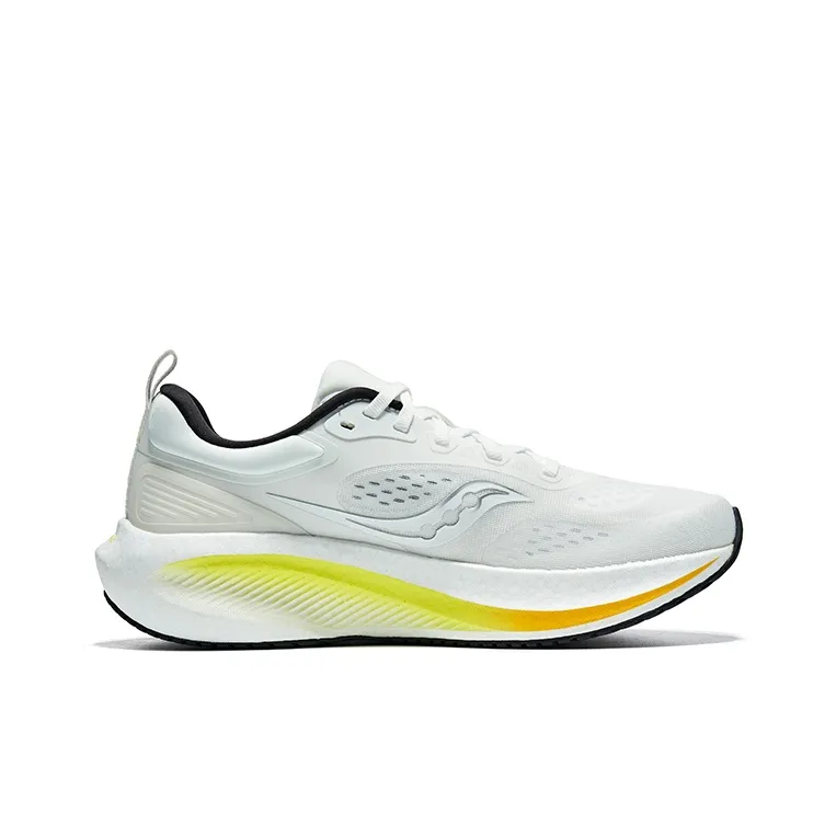 Saucony Surge 3 Cushioning Breathable Low Top Casual Running Shoes Men's White Black-1