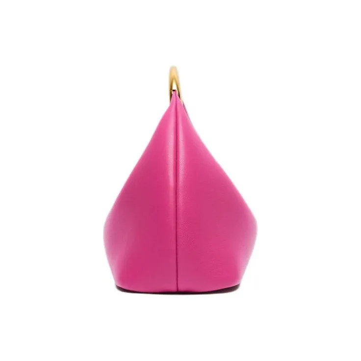 Jacquemus Lambskin Handbag Mini Women's Dark Pink-2