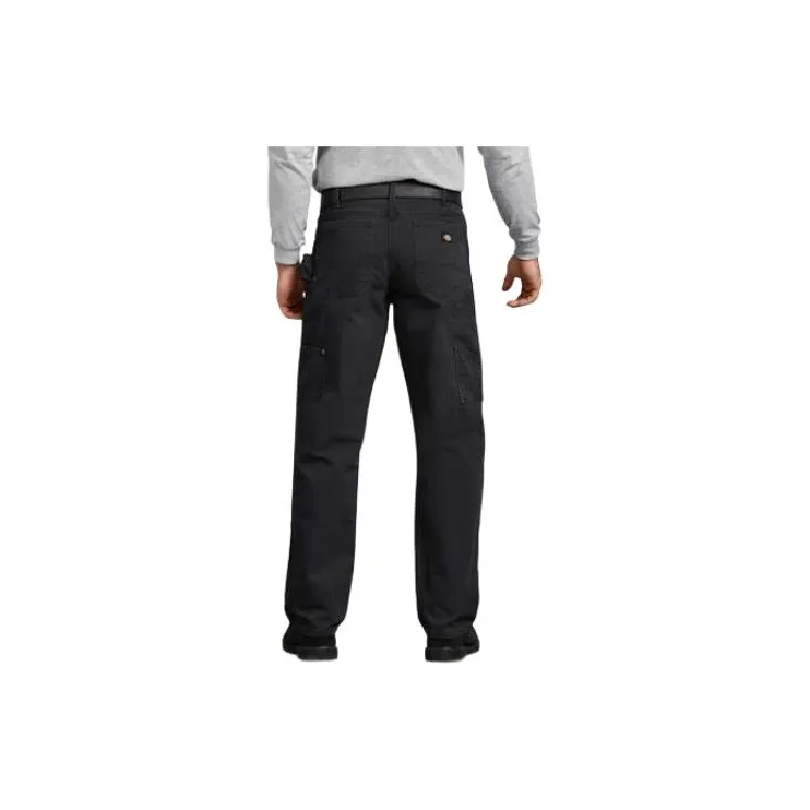 Dickies Relaxed Fit Sanded Duck Carpenter Pants Cargo Pants Men's Black-1
