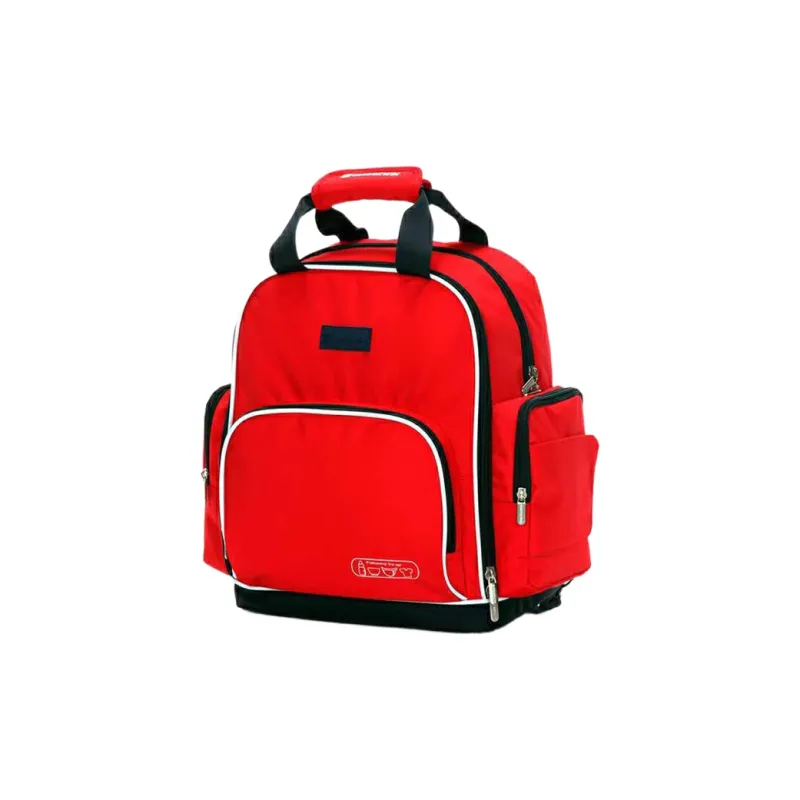 SUISSEWIN Polyester Mommy Bag Portable Backpack Regular Unisex Black/Red-8
