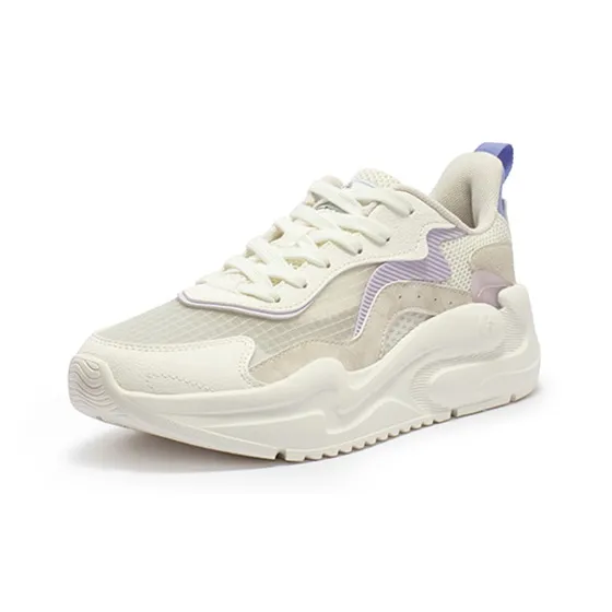 361° Yunshu 4.0 Anti-Slip And Wear-Resistant Breathable Low-Top Casual Shoes Women's Purple-1