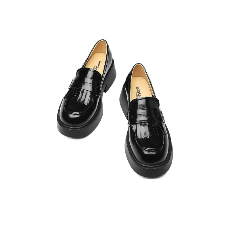 BOSSSUNWEN Loafers 5cm Women's Black-2