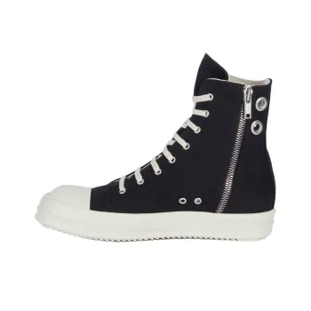 Rick Owens DRKSHDW High Top Skateboard Shoes Women's Black White