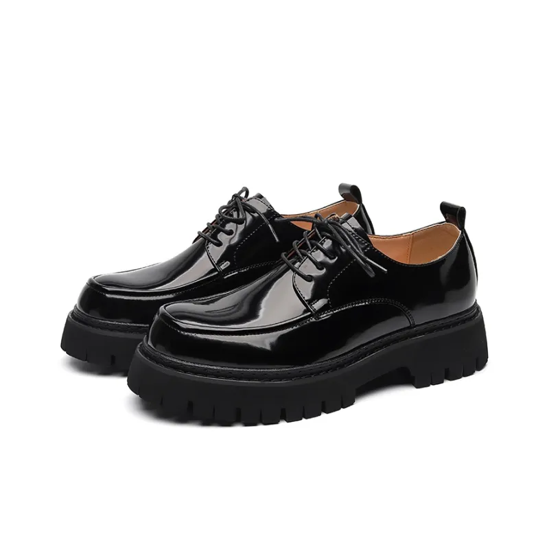 Chi Wolf Derby Shoes Casual Shoes Men's Black-1