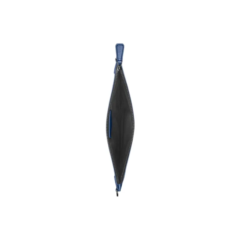 MONTBLANC Leather Clutch Men's Ink Blue-3