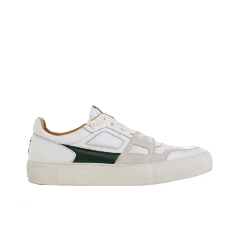 AMIPARIS De Coeur Low Top Stylish Skateboarding Shoes Unisex White Green-1