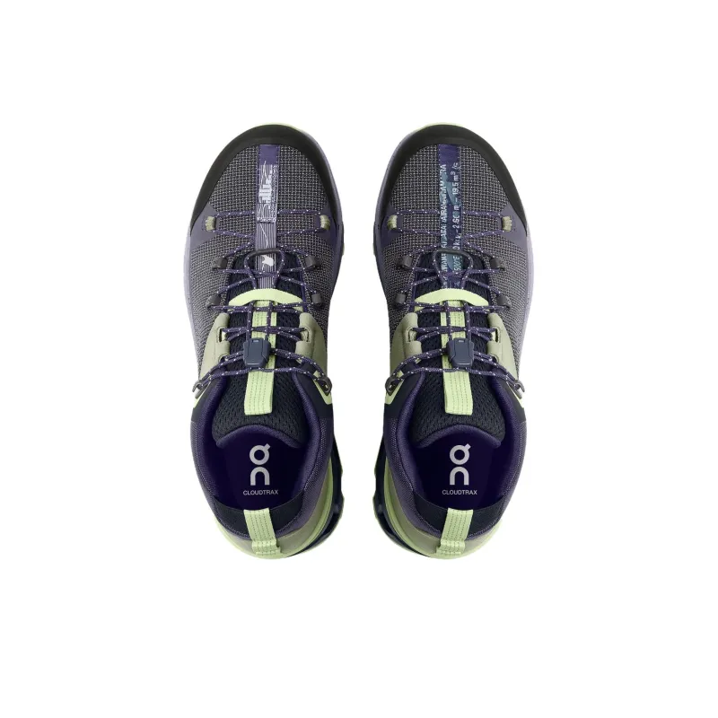 On Cloudtra Cushioning Wear Resistant Low Top Running Shoes Women's Beige Blue-2