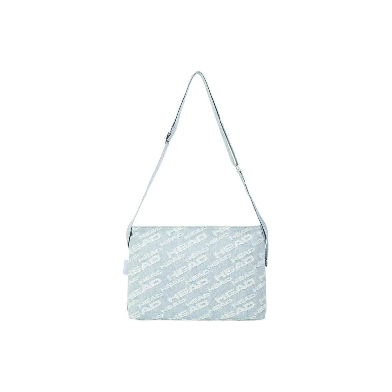 HEAD Fabric Crossbody Bag Shoulder Bag Medium Size Unisex Light Blue-3