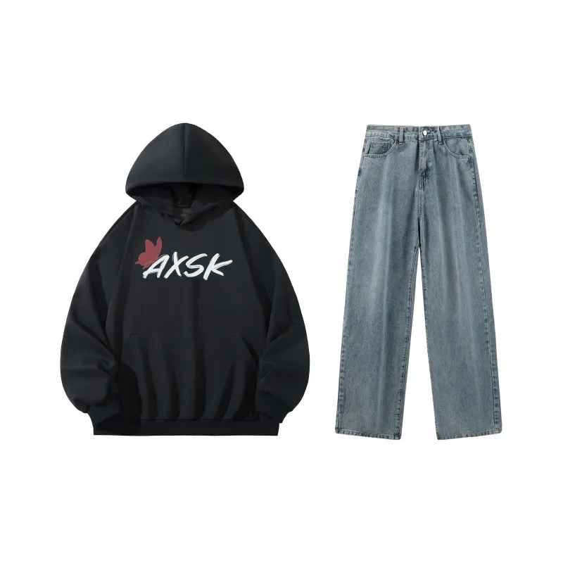 A.X.S.K Sweatshirt Sets Unisex-92