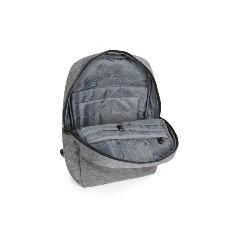 SUISSEWIN Oxford Fashionable Portable Computer Large Capacity Backpack Regular Unisex Light Gray/Dark Gray-4