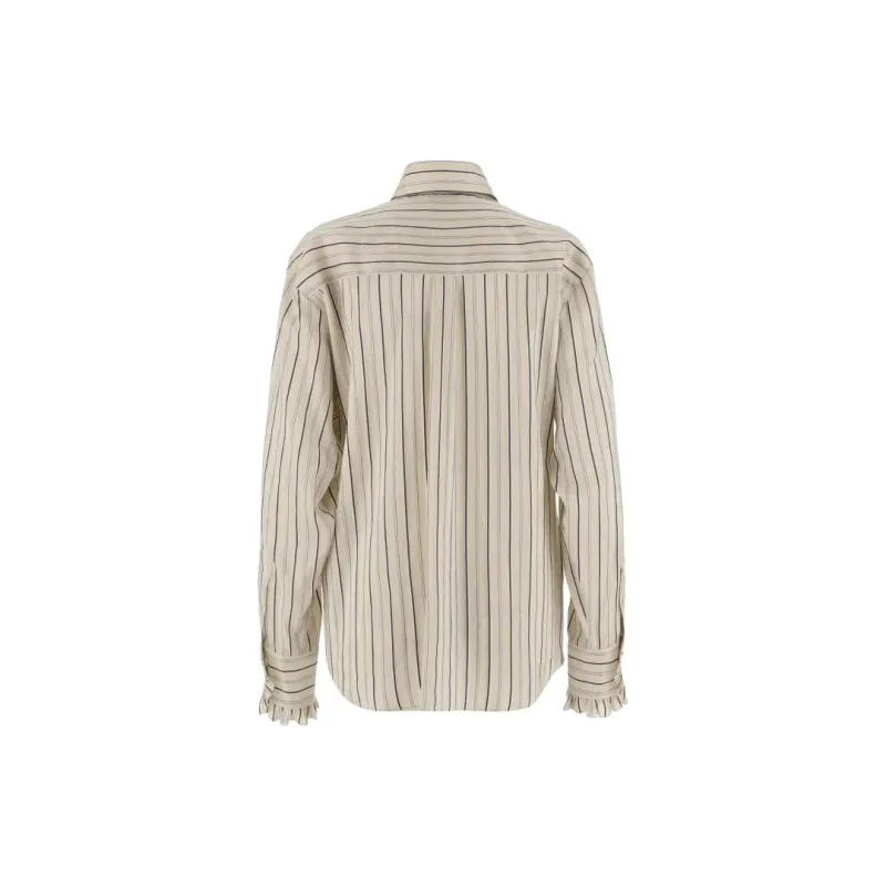 Stella McCartney Ruffle Detailed Striped Shirt-1