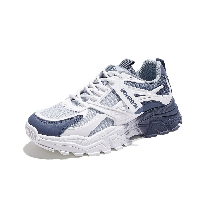 Warrior Cushioning, Abrasion Resistant, Height Increasing Low Top Chunky Sneakers Men's-6