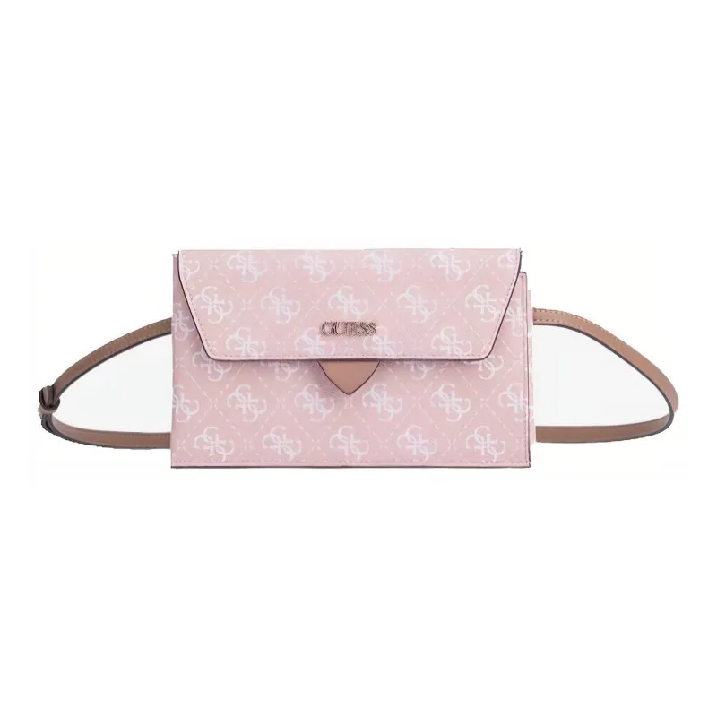 GUESS PU Combo Bag, Tote Bag, Shopping Bag, Envelope, Portable Crossbody Bag, Shoulder Bag Women's Cappuccino Rose-4