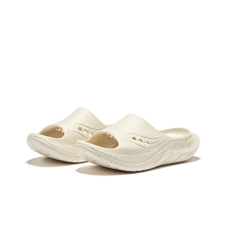 Saucony Cradle 2 EVA Cut Out Slip Resistant Slide Slippers Unisex Beige-2
