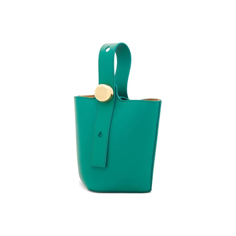 LOEWE Cow Leather Bucket Bags Shoulder Bag Crossbody Bag Handbag Mini Women's Emerald Green-1