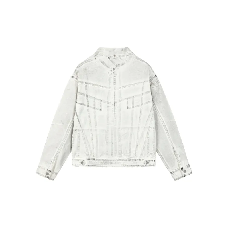 88rising Denim Jackets Unisex White-1