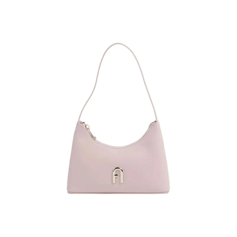 Furla Diamante Grained Leather Handbag Shoulder Bag Women's Ancient Pink-0