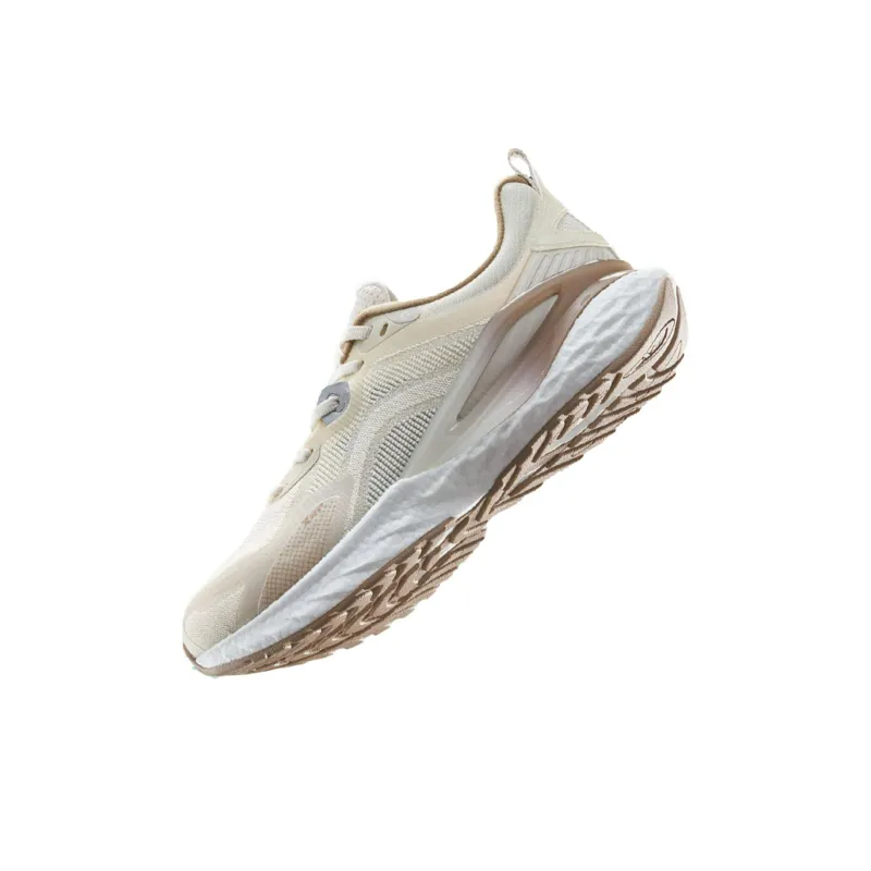 XTEP Shock Absorbers With Slip Resistant And Abrasion Resistant Properties Low Top Running Shoes Women's Beige Umber-3