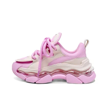 Hoov Anti-Slip And Wear-Resistant Lightweight Height Increasing High-Top Chunky Sneakers Women's