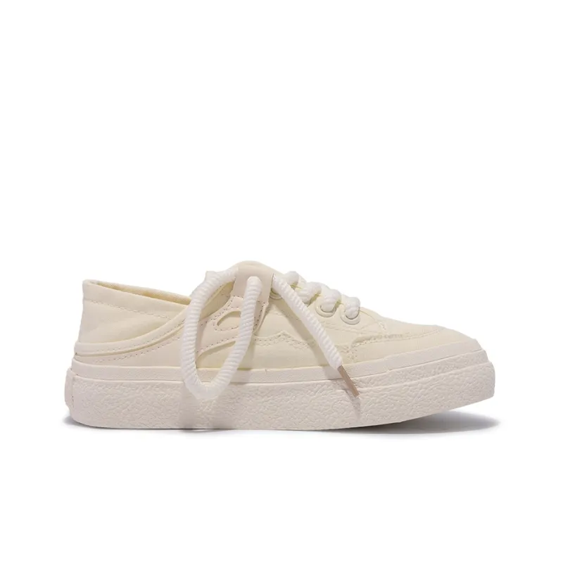 Miss Zhang Wear-Resistant Low-Top Skateboard Shoes Women's Beige-1