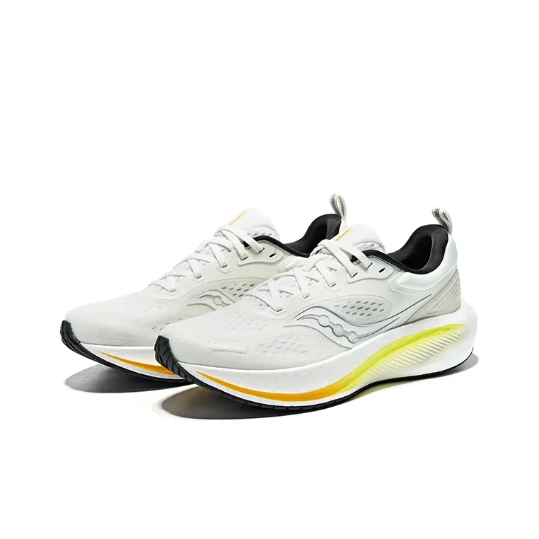 Saucony Surge 3 Cushioning Breathable Low Top Casual Running Shoes Men's White Black-2