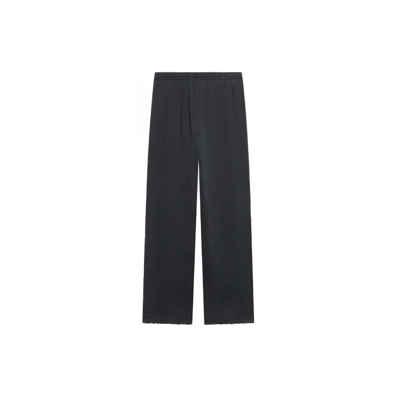 Balenciaga Knitted Sports Pants Loose Fit Style Women's Black-1