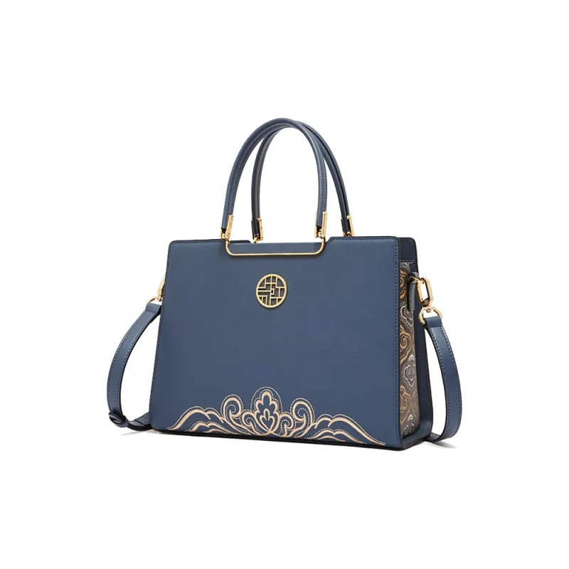 Geshiman Cow Leather Crossbody Handbags Regular Women's Ecru/Black/Apricot/Royal Blue/Burgundy-11