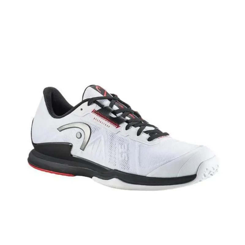 HEAD Sprint Pro 3.5 Shock Absorbers With Slip Resistant Features Low Top Tennis Shoes Men's White Black-1
