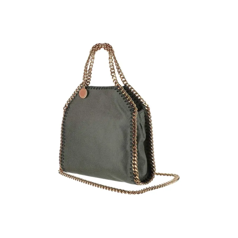Stella McCartney Falabella Polyester Tote Bag Shopping Bag Handbag Women's Army Green-1