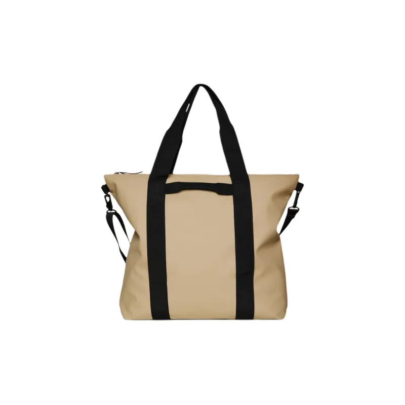 Rains Polyester Tote Bag Shopping Bag Shoulder Bag Crossbody Bag Handbag Regular Unisex Sand-0