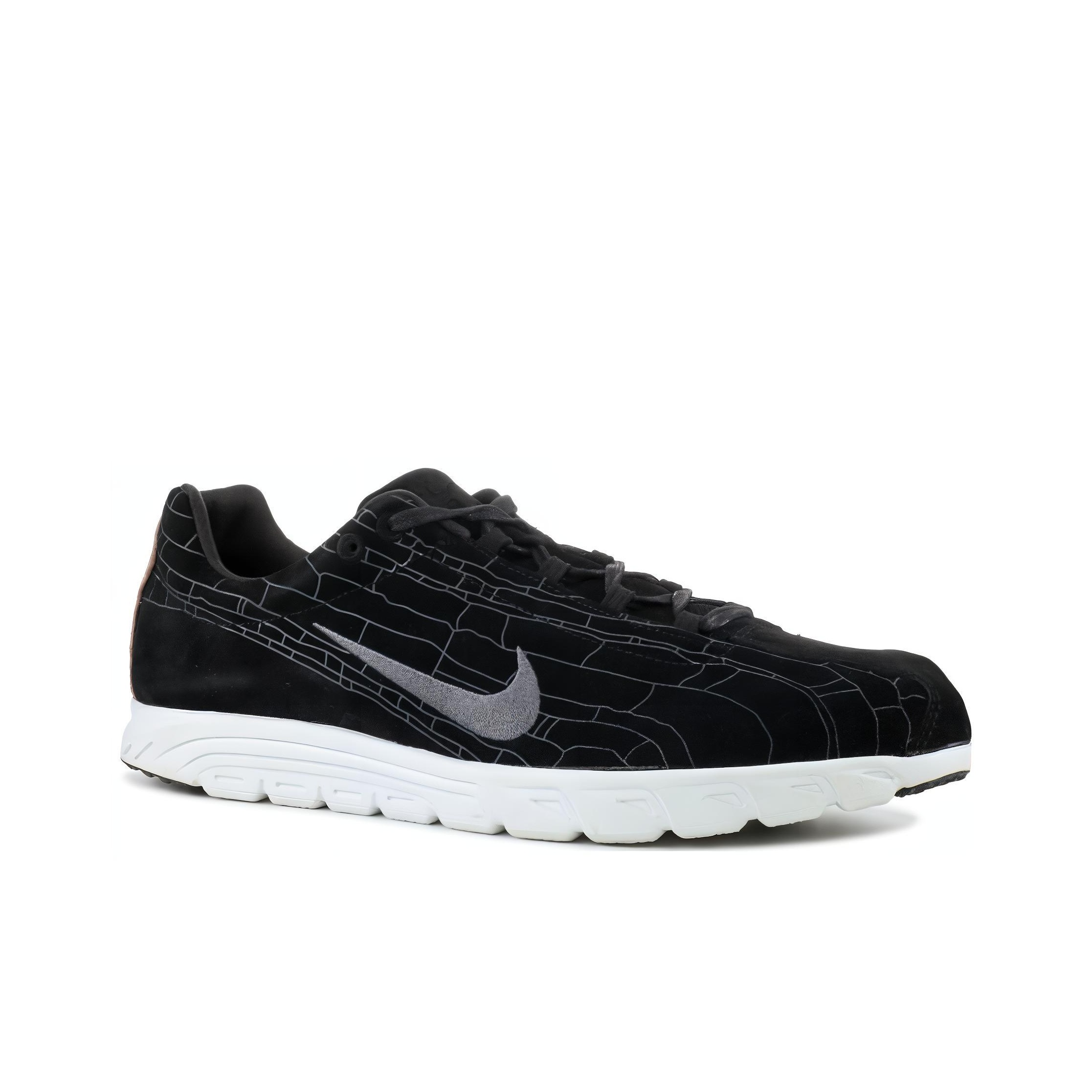 Nike Mayfly Leather Premium Black Black Dark Grey Linen POIZON