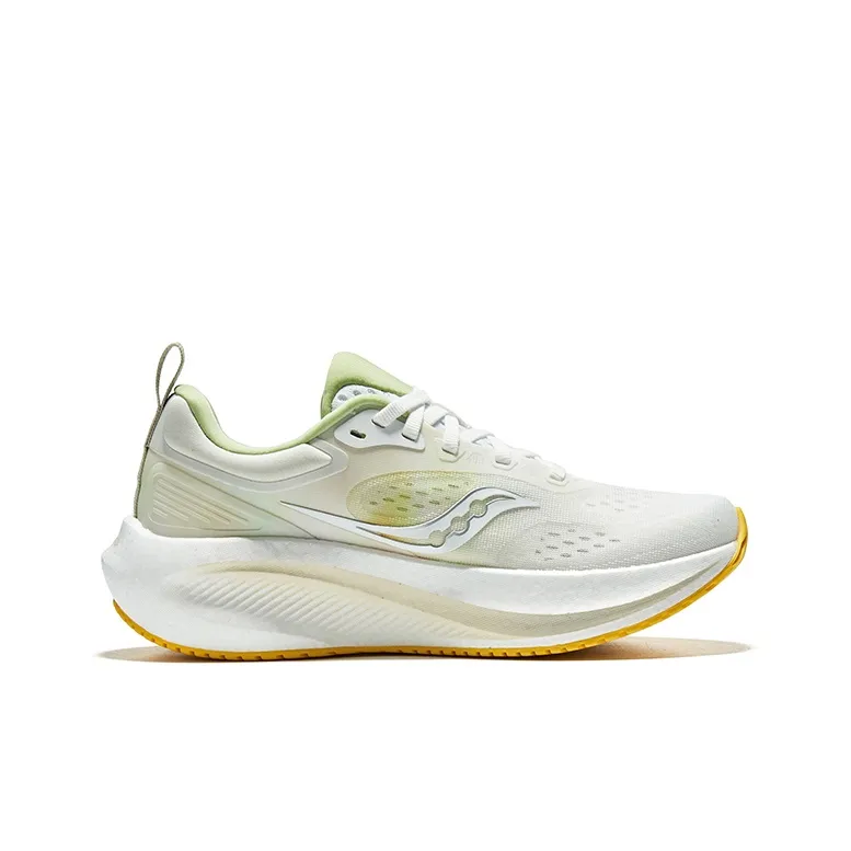 Saucony Surge 3 Cushioning Low Top Running Shoes Women's White Green-1