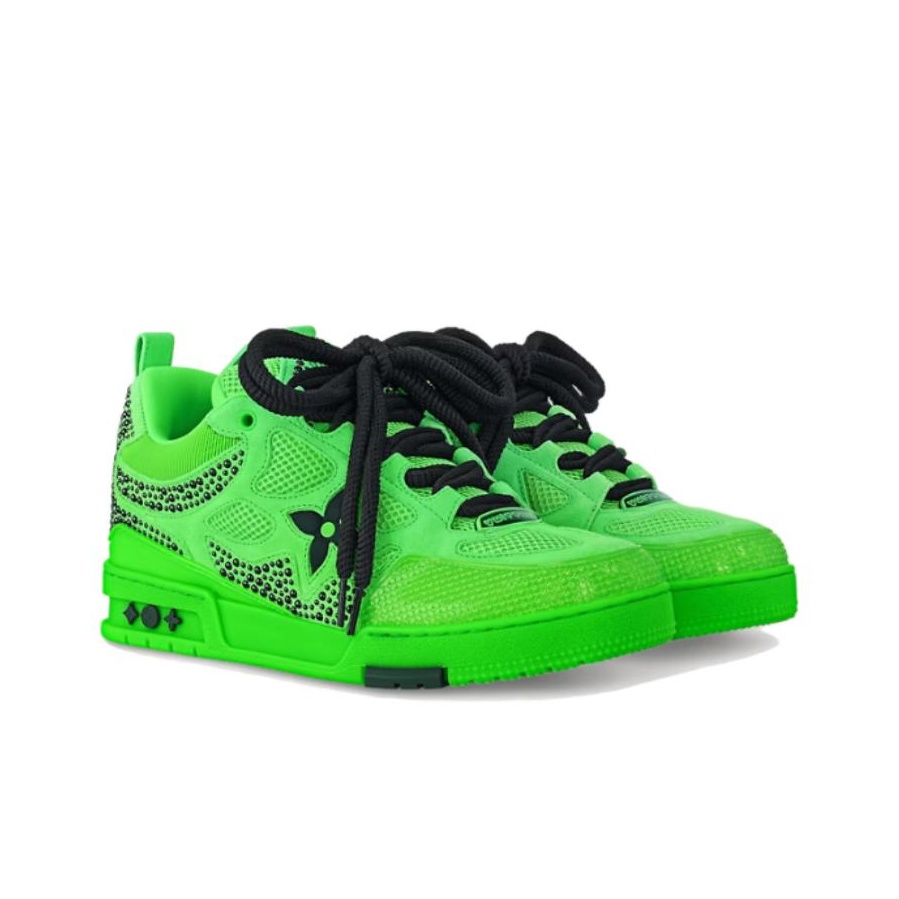LOUIS VUITTON Skate Low-Top Skateboard Shoes Men's Green
