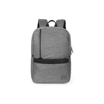 SUISSEWIN Oxford Fashionable Portable Computer Large Capacity Backpack Regular Unisex Light Gray/Dark Gray
