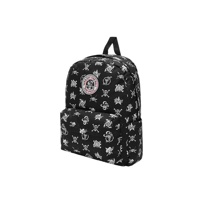 Vans One Piece Collaboration Polyester Backpack Regular Unisex Black-1