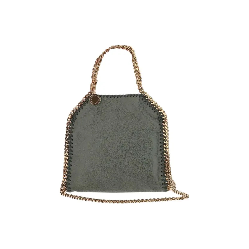 Stella McCartney Falabella Polyester Tote Bag Shopping Bag Handbag Women's Army Green-0