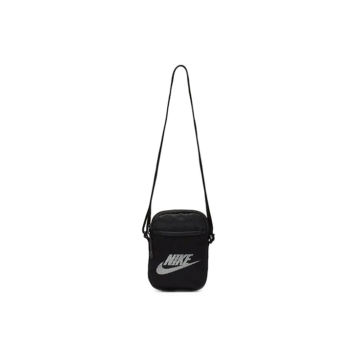 Nike Heritage Polyester Shoulder Bag Crossbody Bag Small Size Unisex Black-2