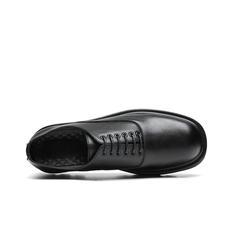 YEDANI Dress Shoes Men Low Top Black-4