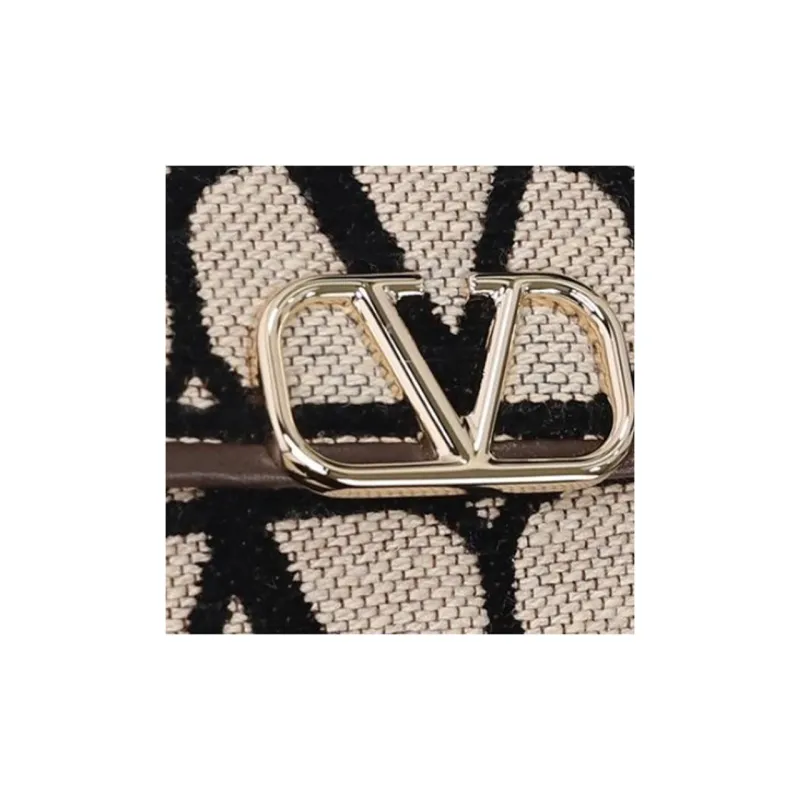 Valentino Leather Handbag Women's Beige & Multicolor-5