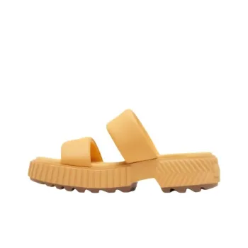 SOREL Rubber Sole Slip-Resistant Slide Slippers Women's Yellow