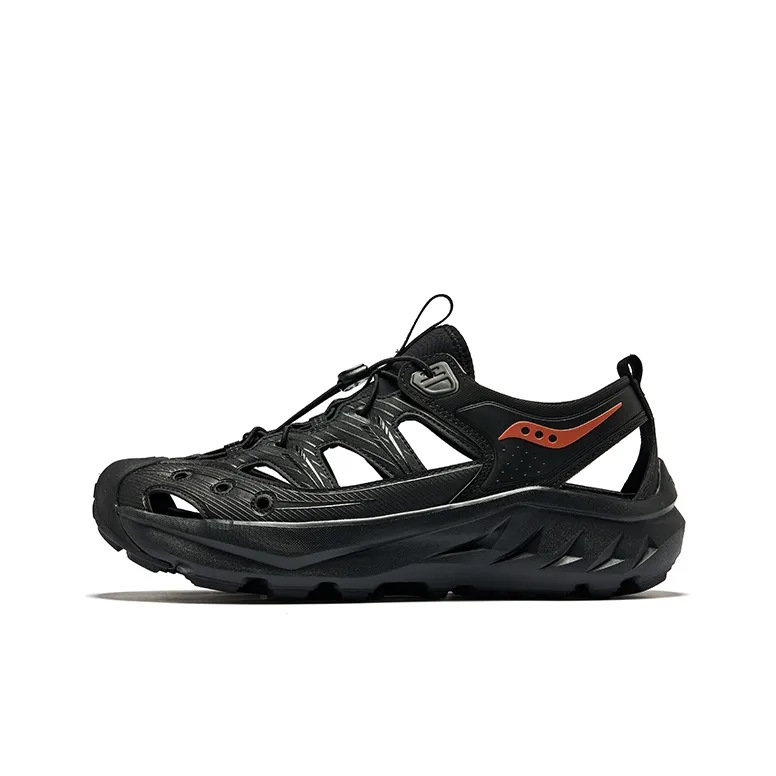 Saucony Cradle MT Low-Top Sports Sandals Unisex Black Orange-0
