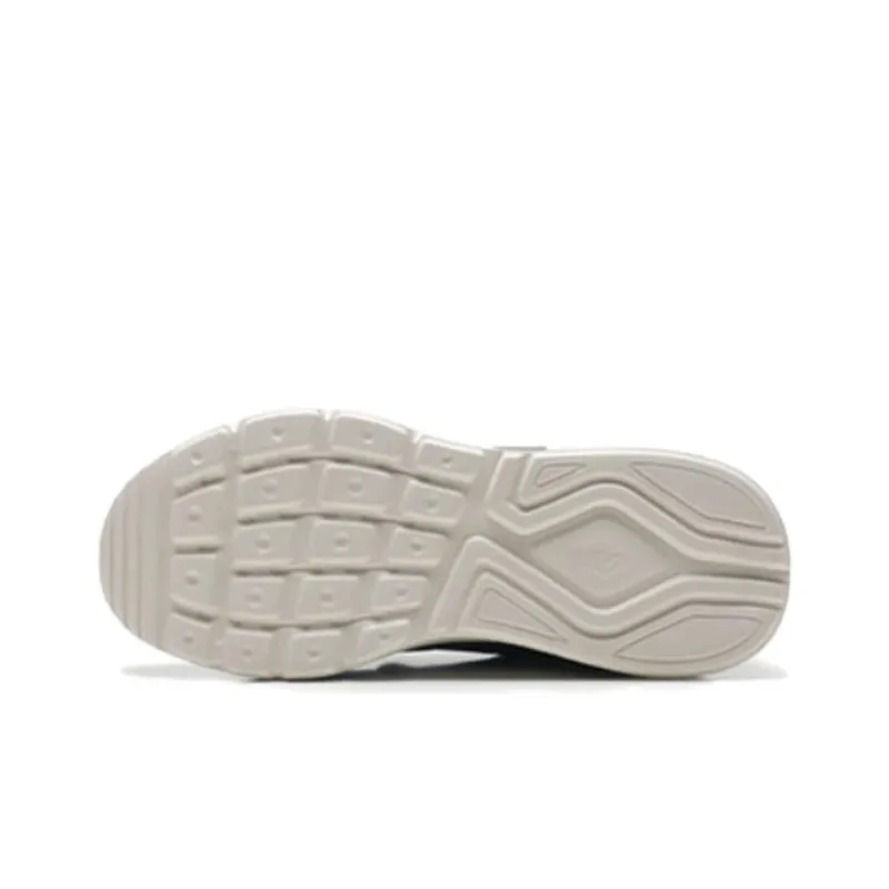 QIAODAN Slip-Resistant Low-Top Running Shoes Men's Antique Porcelain White/Coastal Blue-3