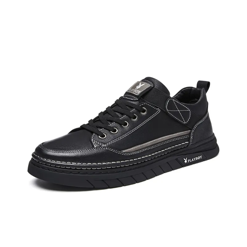 Playboy Playboy Low Top Skateboard Shoes Men's Black-0