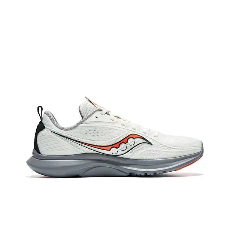 Saucony Kinvara 13 Cushioning Low-Top Running Shoes Unisex Beige Orange-1