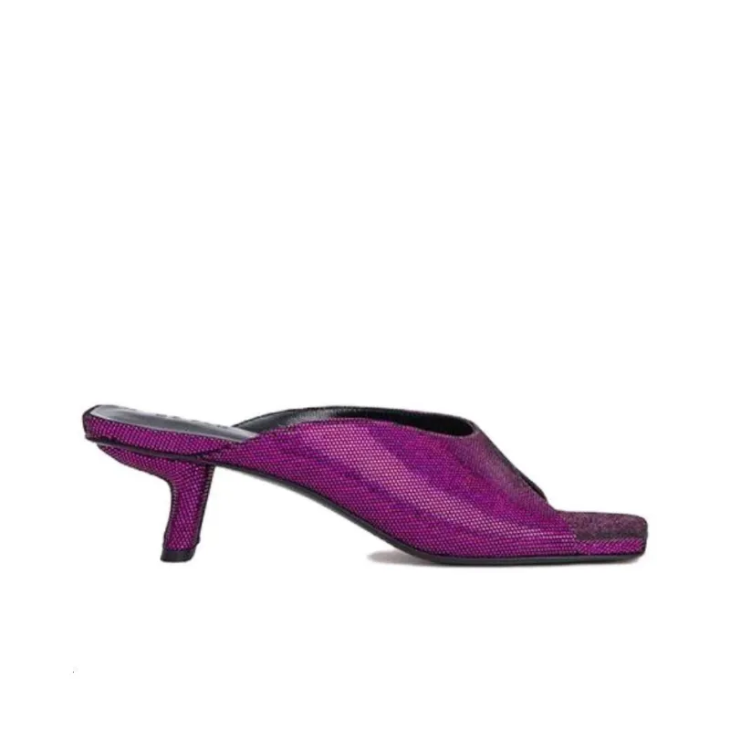 By Far Slide Slippers Women's Purple-1